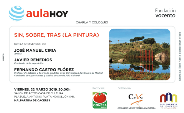 Charla-coloquio 'Sin, Sobre, Tras (La Pintura)', en Aula Hoy