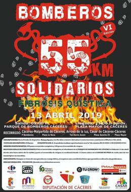 Último día para inscribirse en la marcha de bomberos por la fibrosis quística, que volverá a pasar por Malpartida de Cáceres