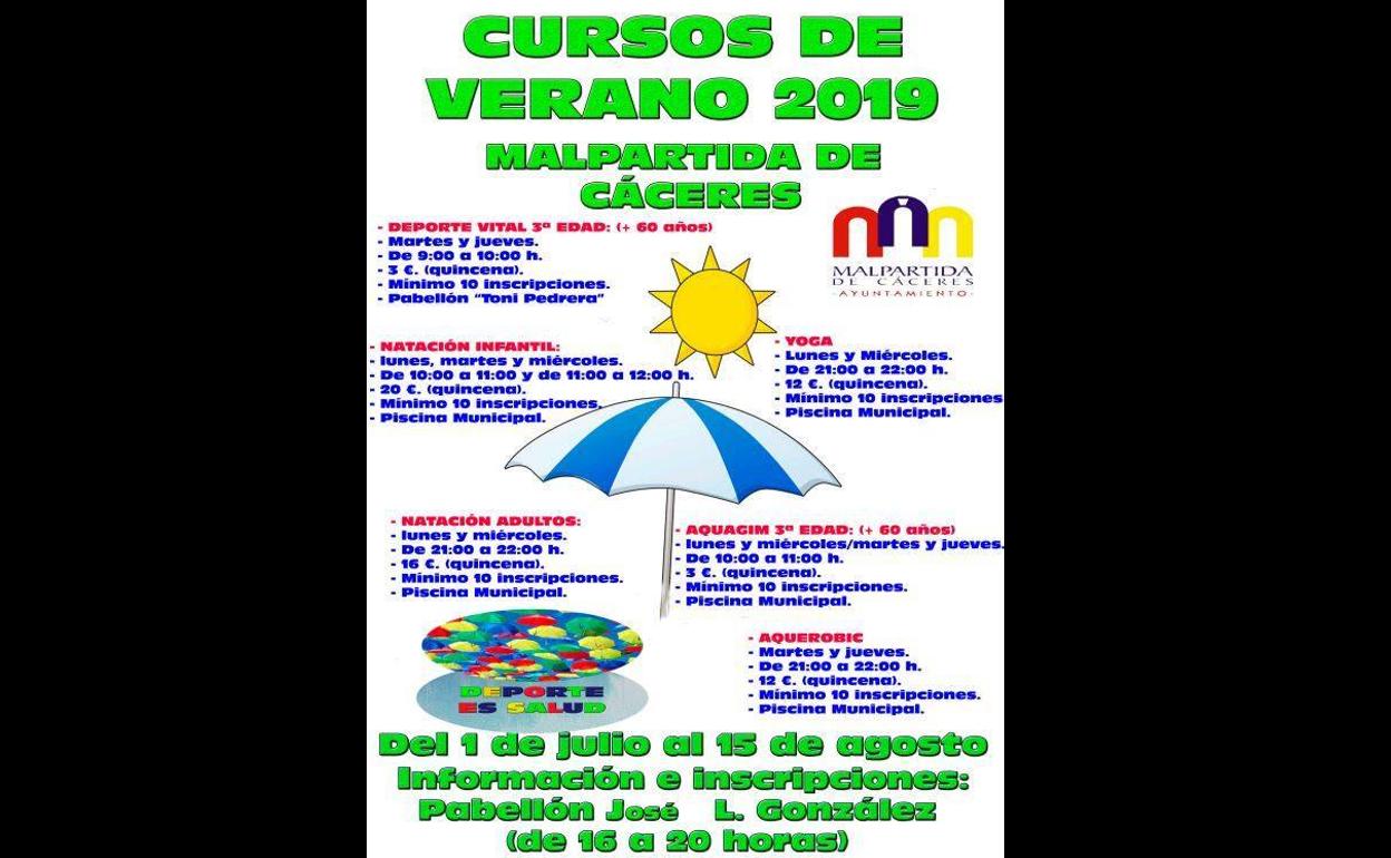 Abierto el plazo para inscribirse en los cursos de verano