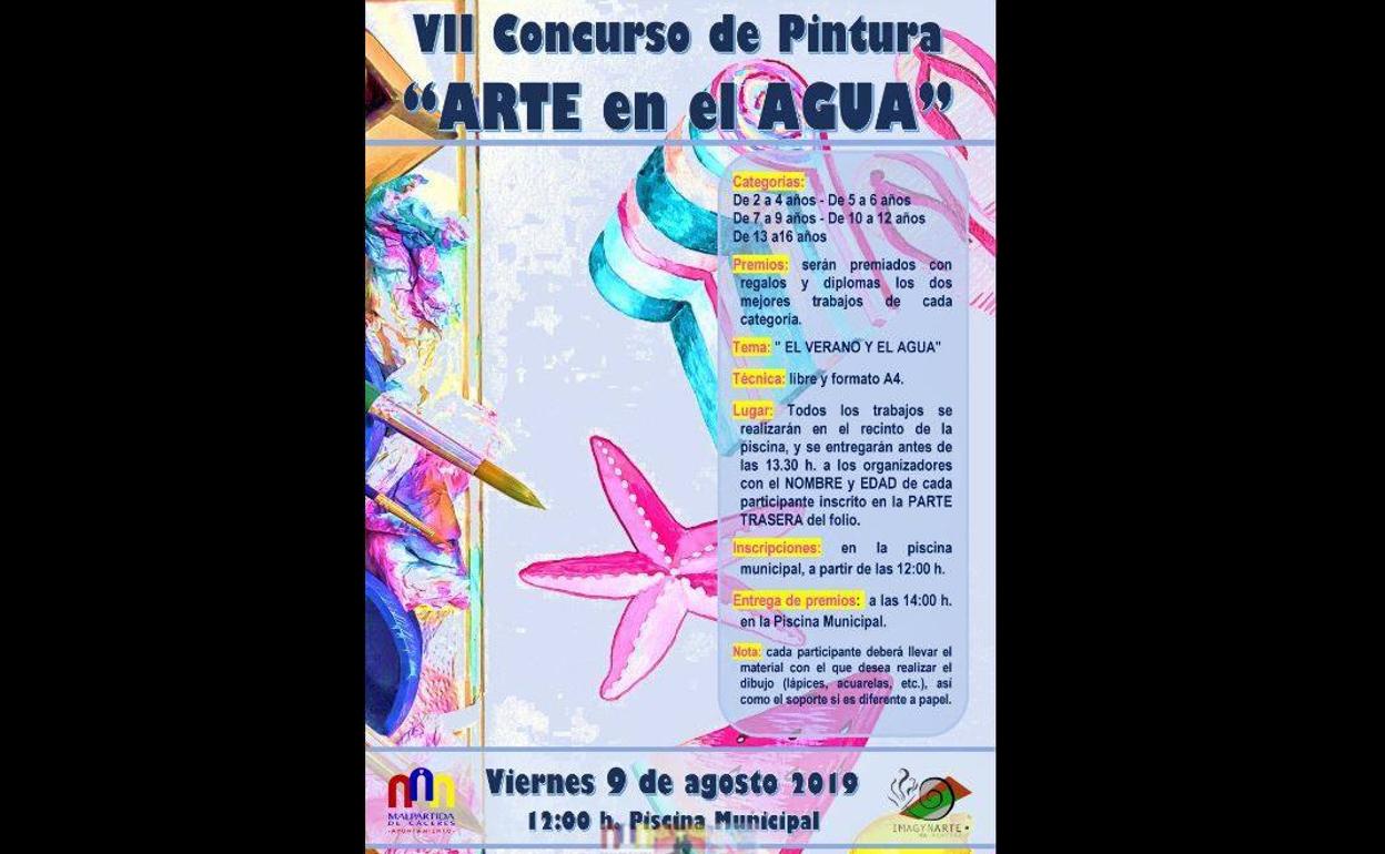 La piscina municipal será el escenario un año más del concurso de pintura infantil 'Arte en el Agua'