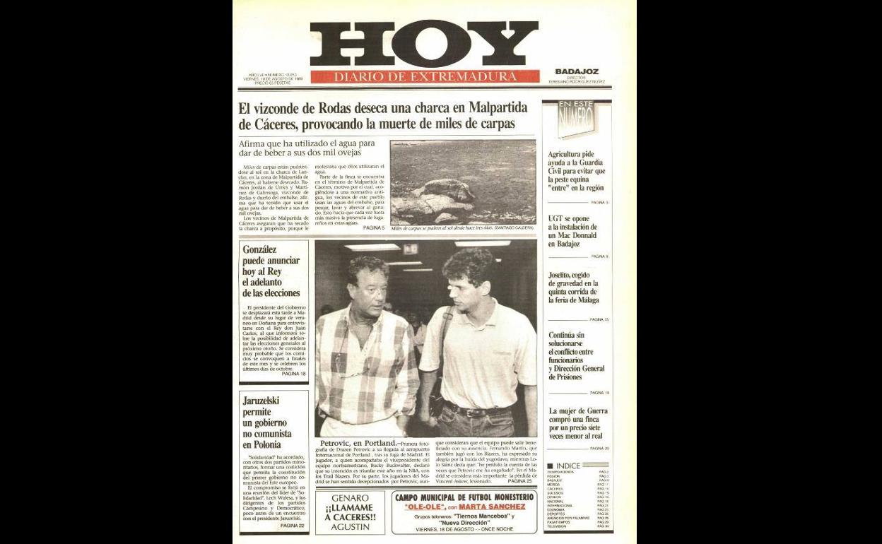 Miles de carpas aparecen muertas tras la desecación de una charca