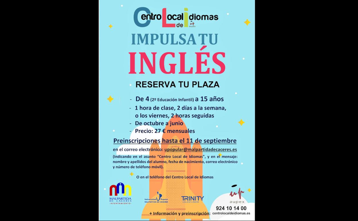Último día para inscribirse en el nuevo Centro Local de Idiomas