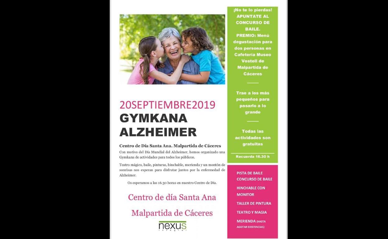 El Centro de Día de Malpartida de Cáceres celebra el Día Mundial del Alzheimer con varias actividades