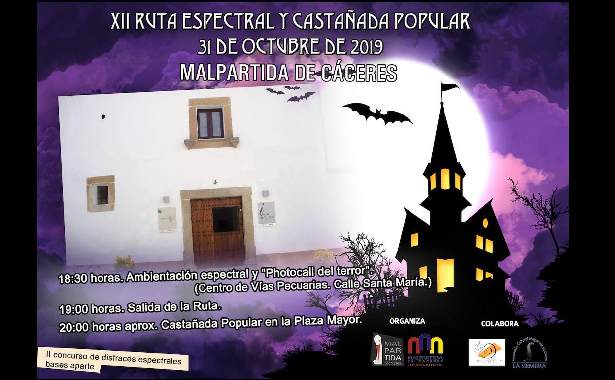 Esta noche se celebra la Ruta Espectral en Malpartida de Cáceres