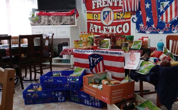 Alimentos recaudados. 