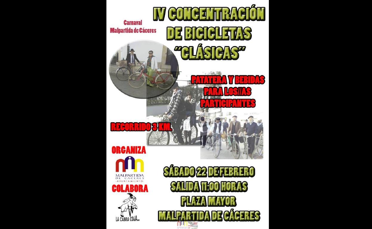 IV Concentración de Bicicletas Clásicas de Malpartida de Cáceres