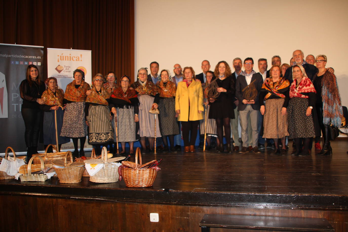 Foto de familia tras la gala. 