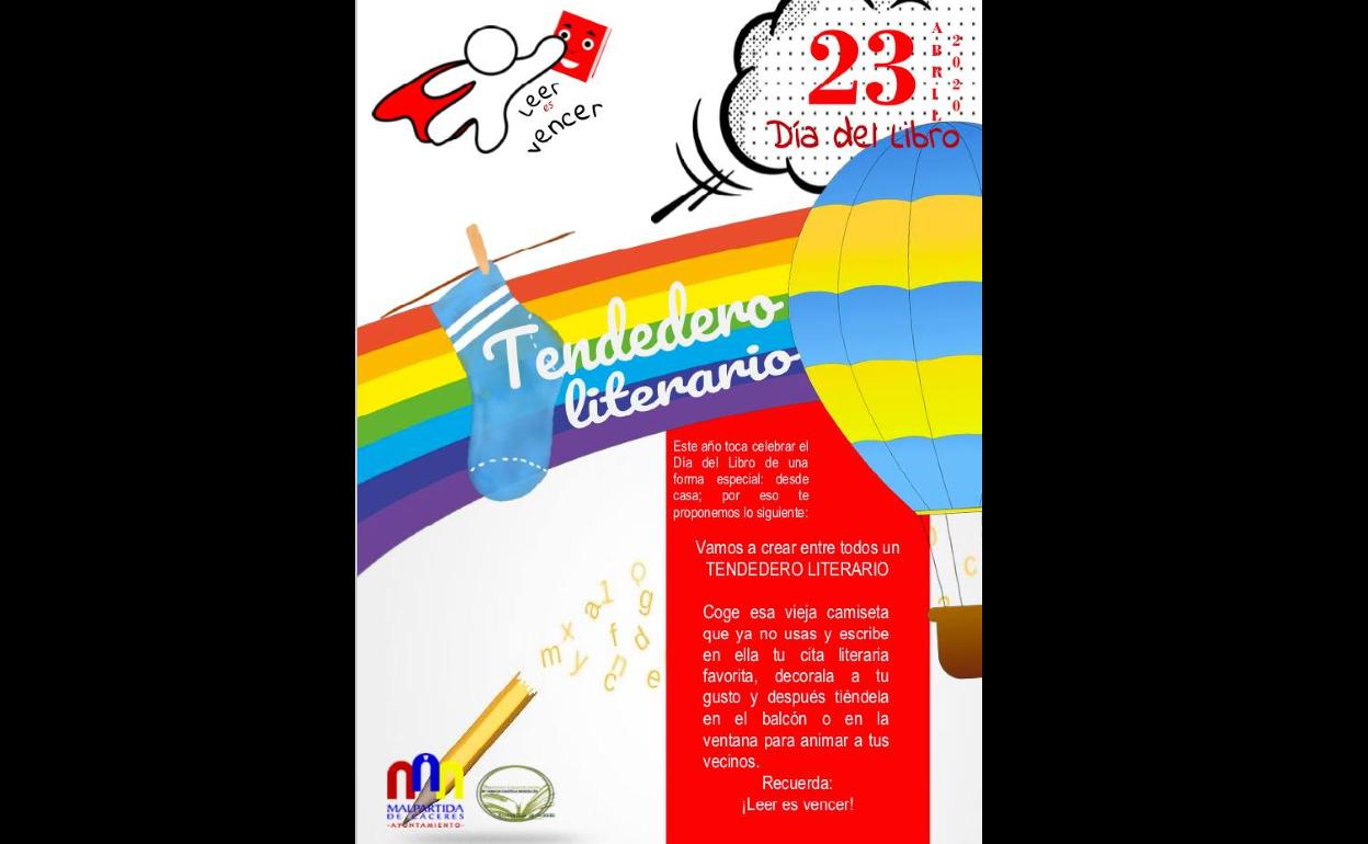 Tendedero literario para conmemorar el Día del Libro