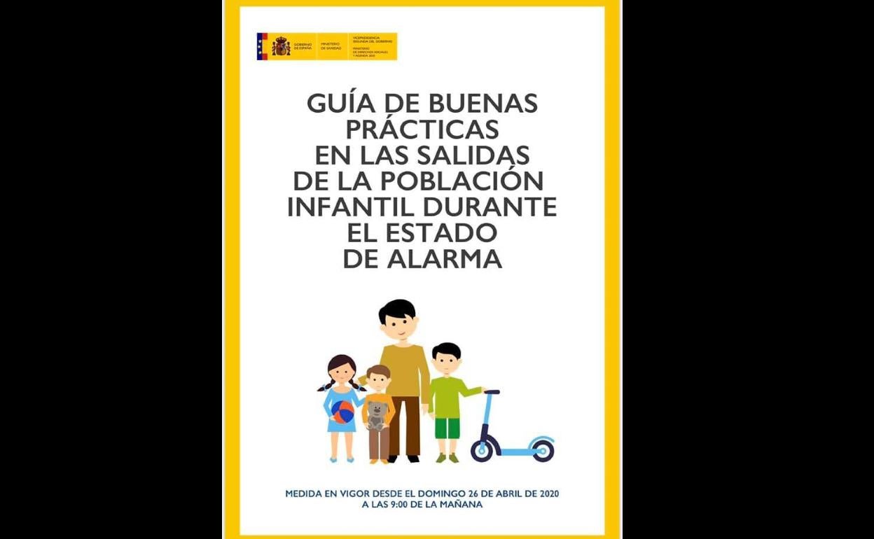 Normas para la salida de los menores a la calle