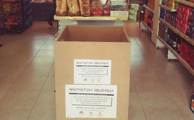 Imagen principal - Da comienzo la recogida de alimentos &#039;Malpartida Solidaria&#039;