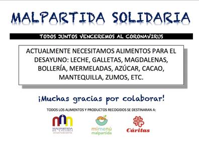 Imagen secundaria 1 - Da comienzo la recogida de alimentos &#039;Malpartida Solidaria&#039;