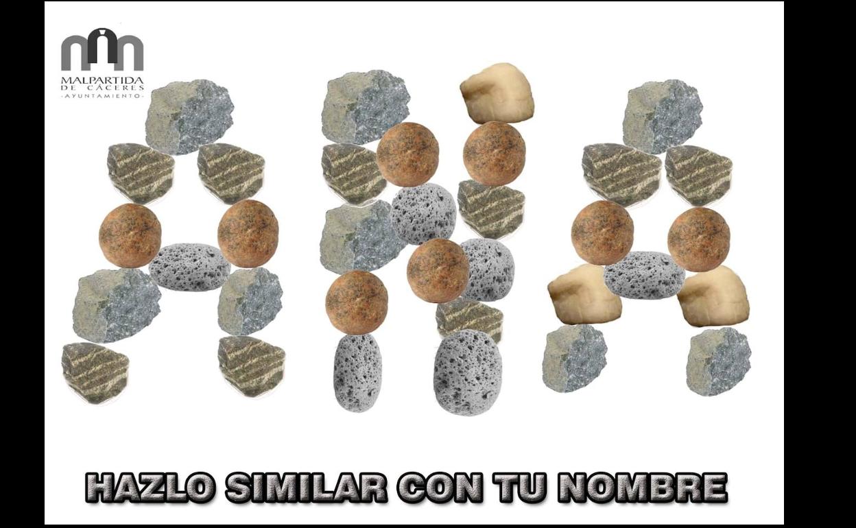 Nueva actividad para los más pequeños; mosaicos de piedras