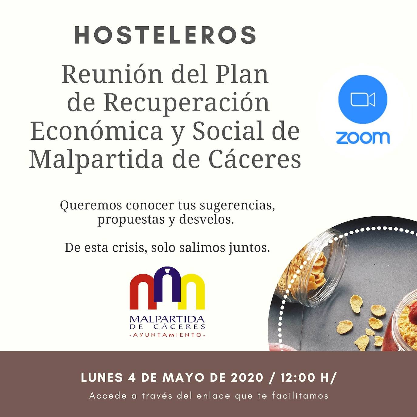 El Ayuntamiento de Malpartida de Cáceres anuncia un nuevo Plan de Recuperación Económica y Social para la localidad