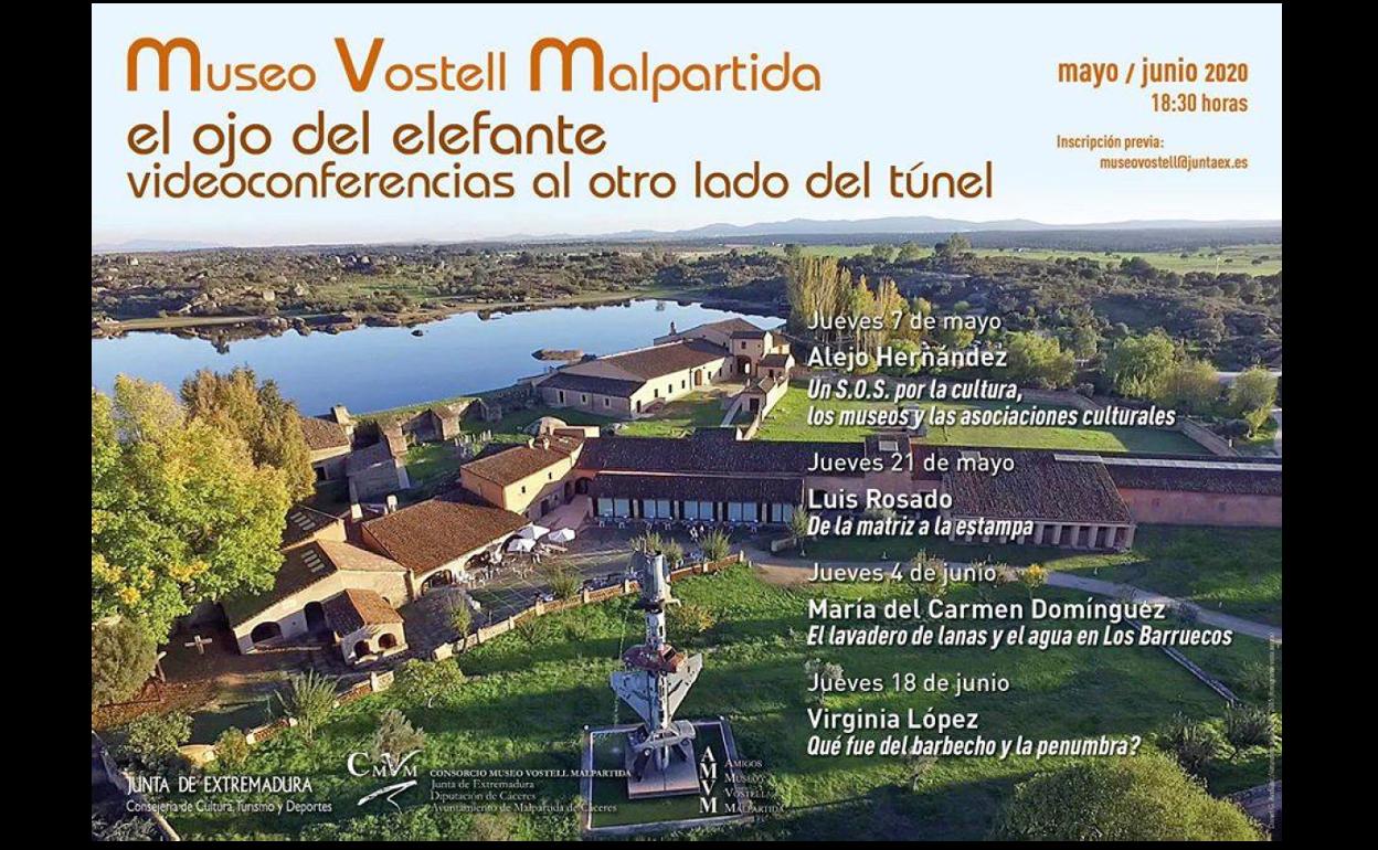 El Museo Vostell Malpartida (MVM) inicia esta semana el ciclo 'El ojo del elefante. Videoconferencias al otro lado del túnel'