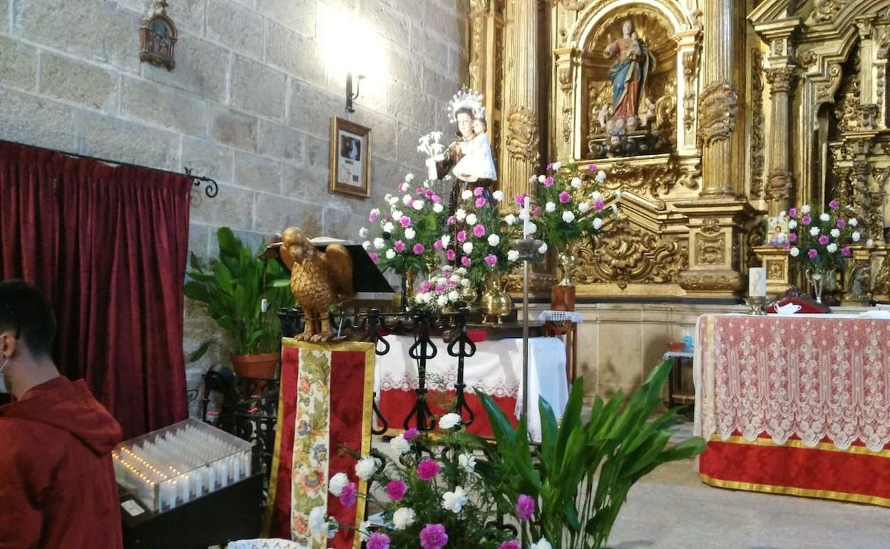 San Antonio, en la iglesia parroquial de Malpartida de Cáceres. 