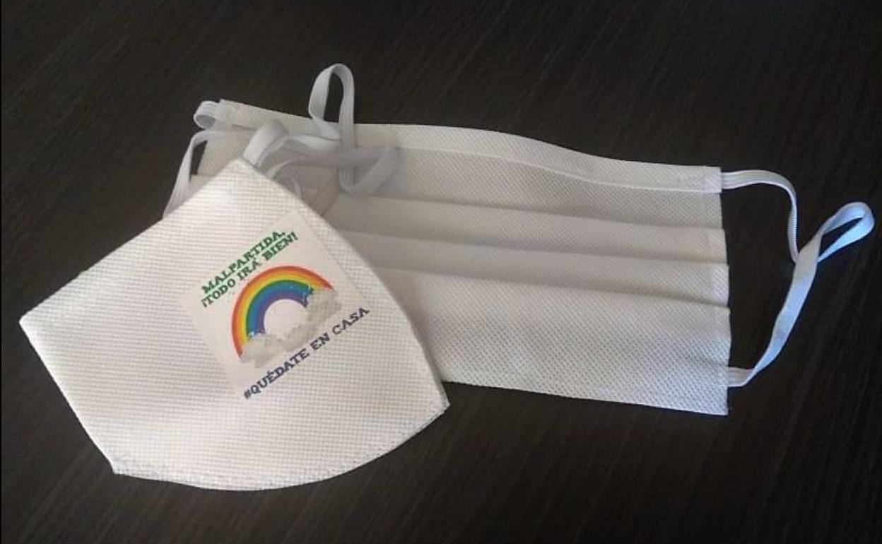 Mascarillas repartidas por el Ayuntamiento entre los vecinos. 