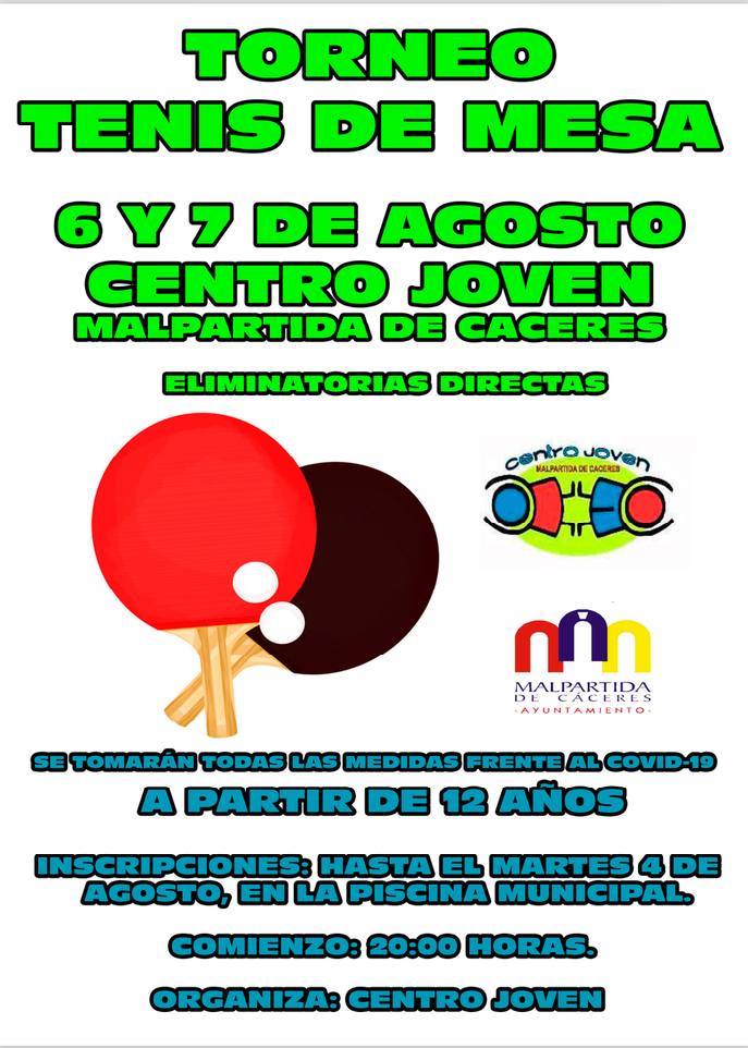 El Centro Joven organiza un torneo de tenis de mesa