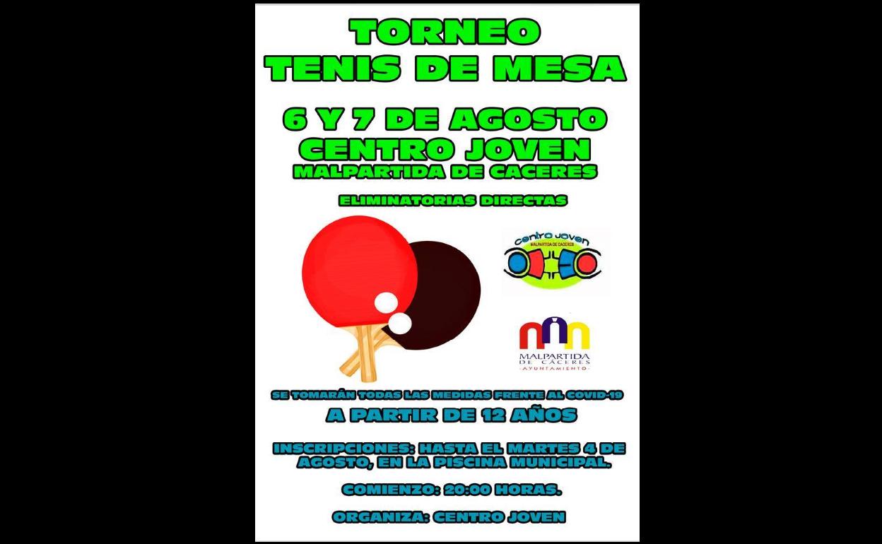Hoy y mañana se celebra el Torneo de Tenis de Mesa del Centro Joven