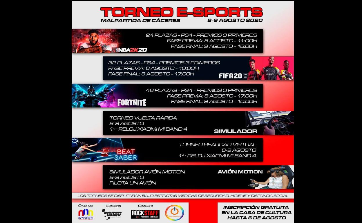 La Casa de Cultura acoge hoy y mañana varios Torneos E-Sports