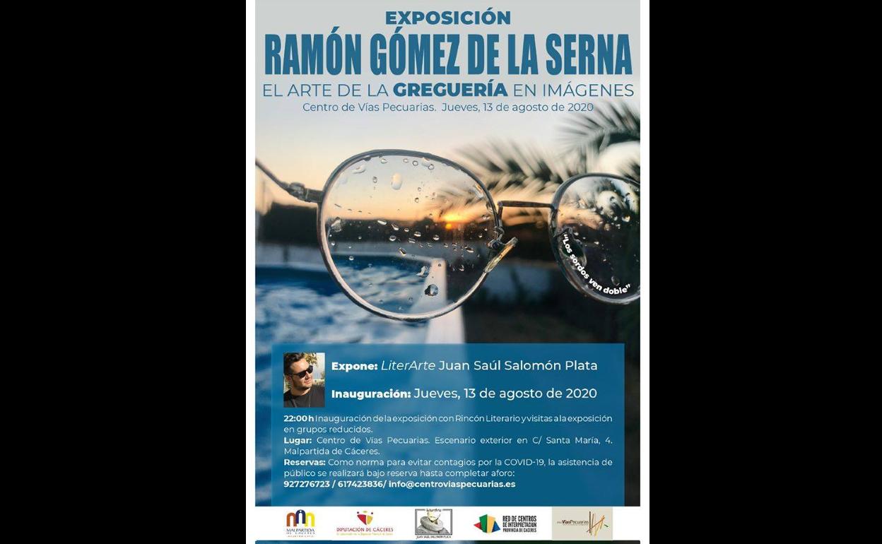 Juan Saúl Salomón inaugura la exposición 'Ramón Gómez de la Serna, el arte de la greguería en imágenes'