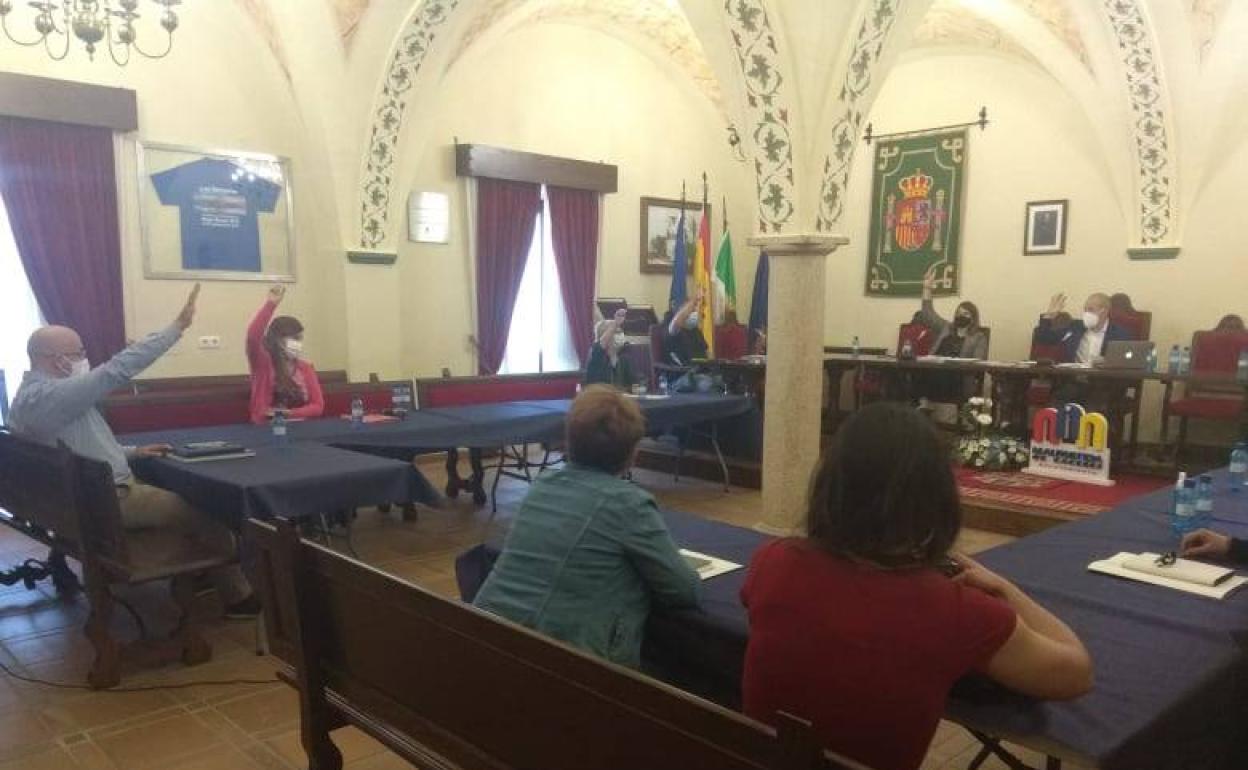 Votación del pleno extraordinario del pasado viernes. 