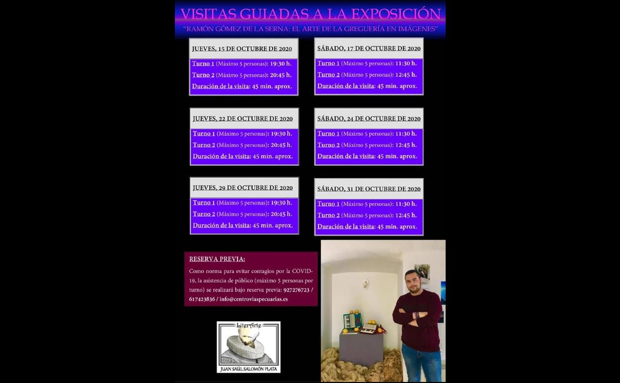 Vuelven a realizarse visitas guiadas a la exposición 'Ramón Gómez de la Serna: El arte de la greguería en imágenes'