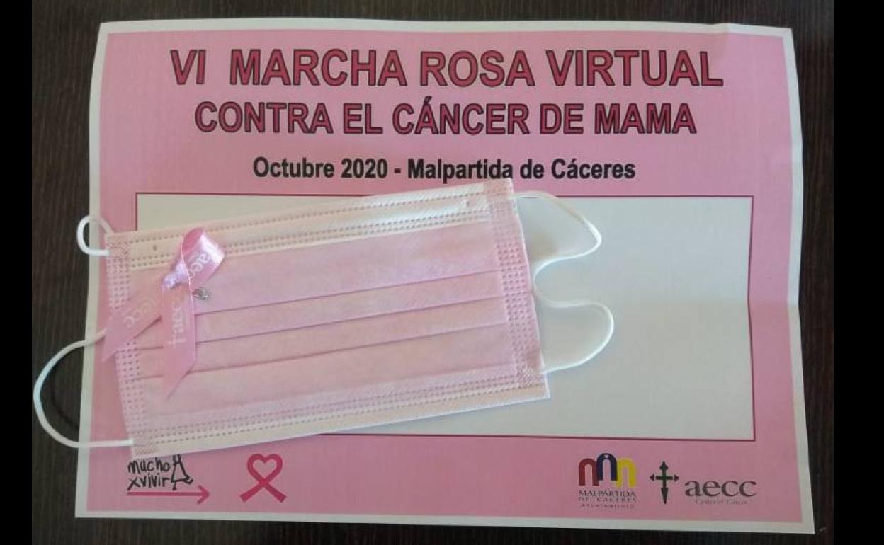Los dorsales para la Marcha Rosa Virtual pueden retirarse hasta el 19 de octubre
