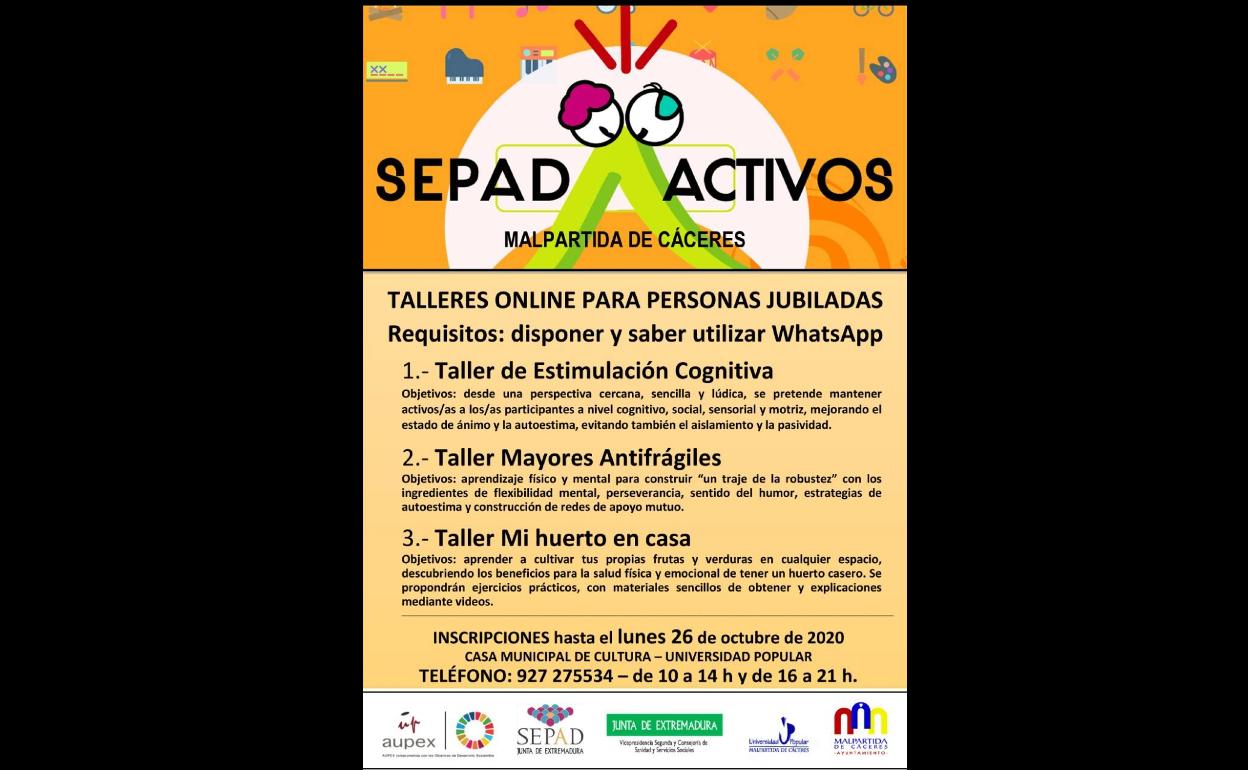 Talleres para potenciar un envejecimiento activo