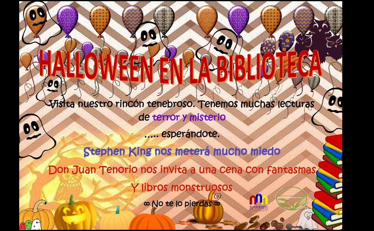 La biblioteca malpartideña invita a disfrutar de Halloween en casa con un buen libro