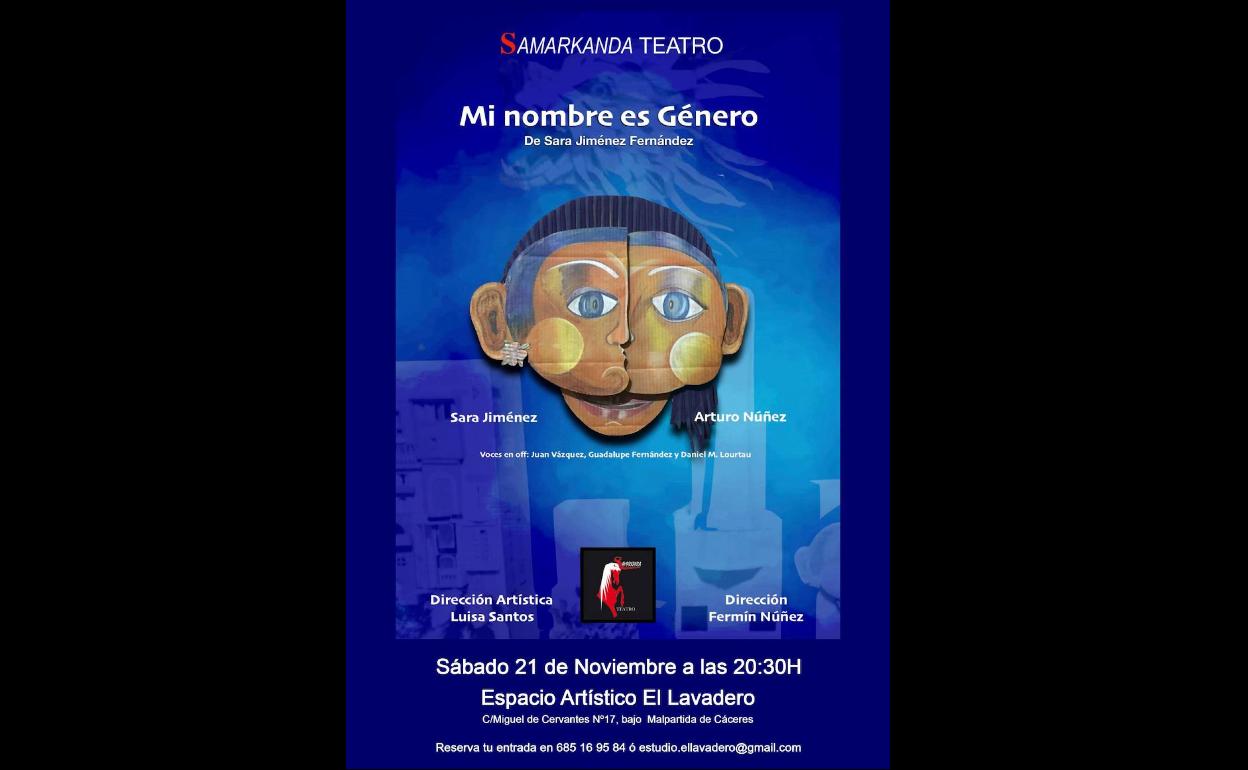 La obra teatral 'Mi nombre es género' llega el próximo 21 de noviembre a El Lavadero