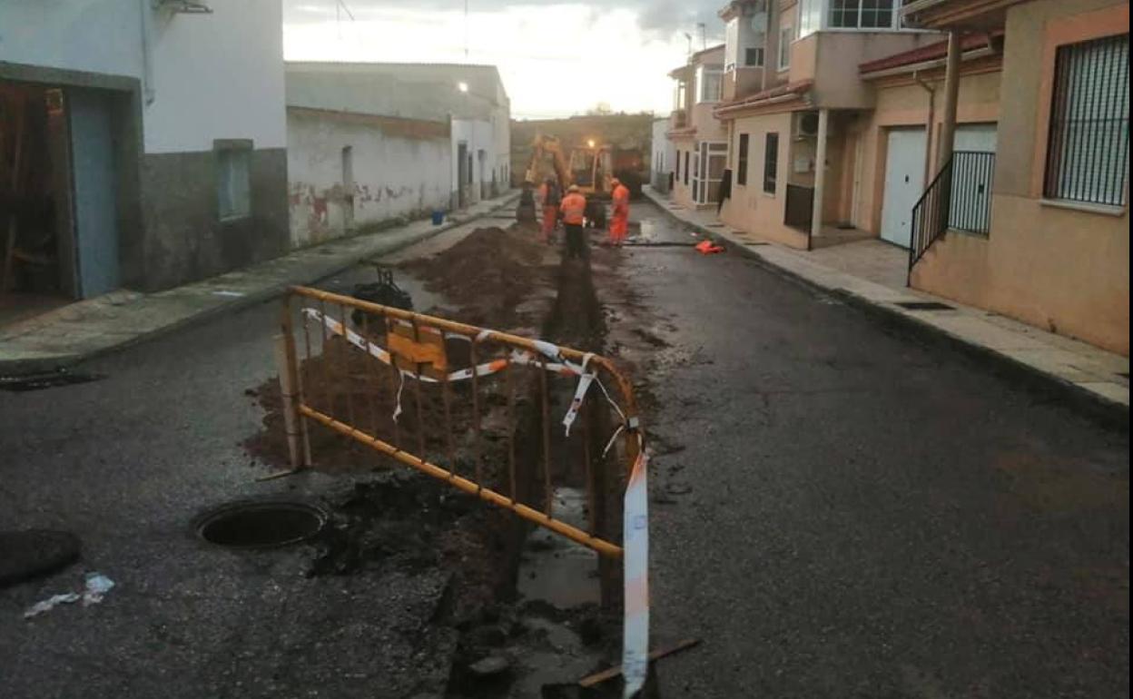Comienzo de las obras el pasado lunes. 