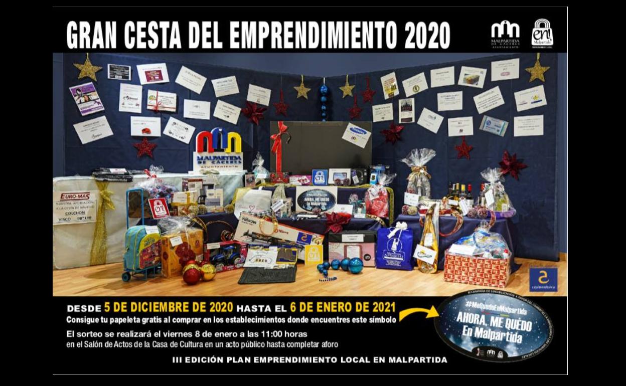 Aún se pueden adquirir papeletas para participar en el sorteo de la Gran Cesta del Emprendimiento