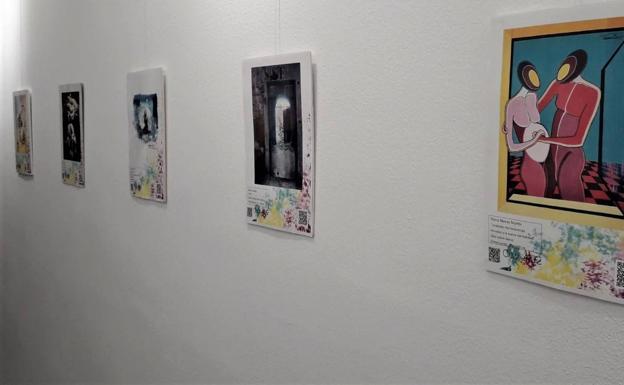 Imagen principal - La exposición Cov Arte puede verse en la Casa de Cultura hasta el 10 de enero