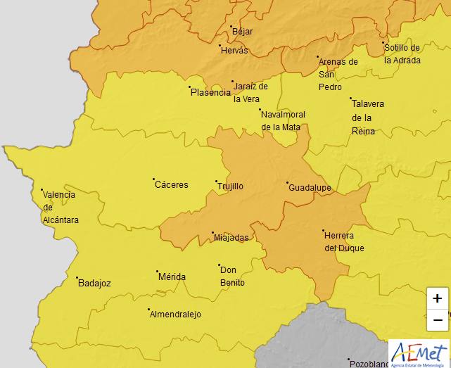 Alertas para mañana viernes. 