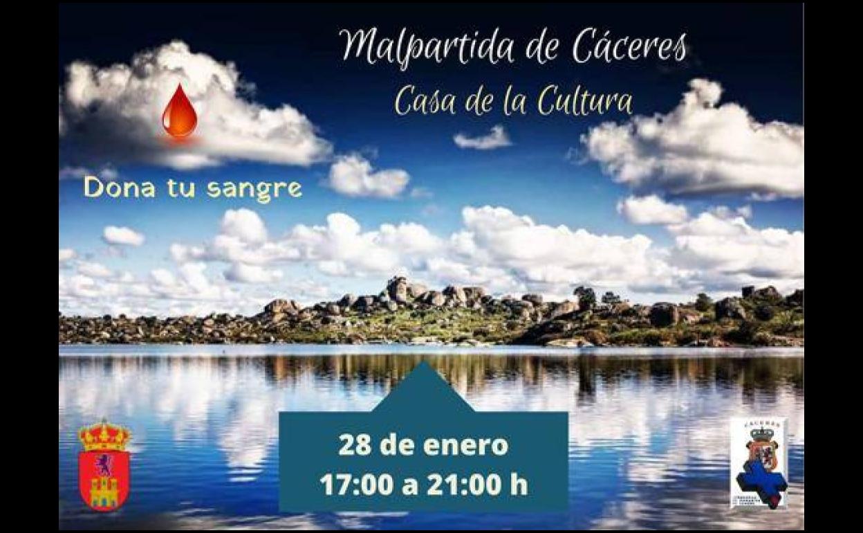 Campaña de donación de sangre en Malpartida de Cáceres