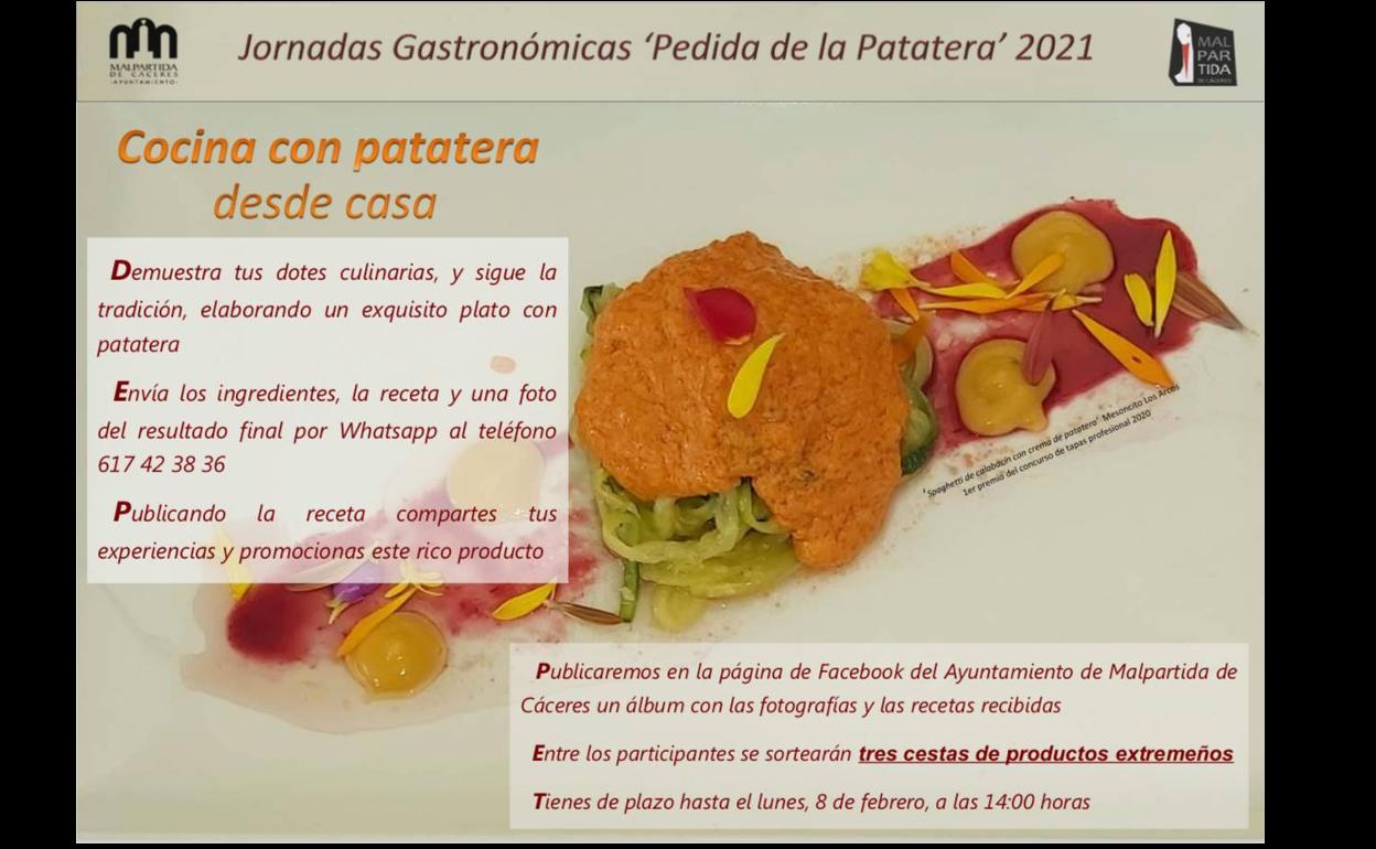 Comienzan las Jornadas Gastronómicas 'Pedida de la Patatera' con un concurso de cocina desde casa