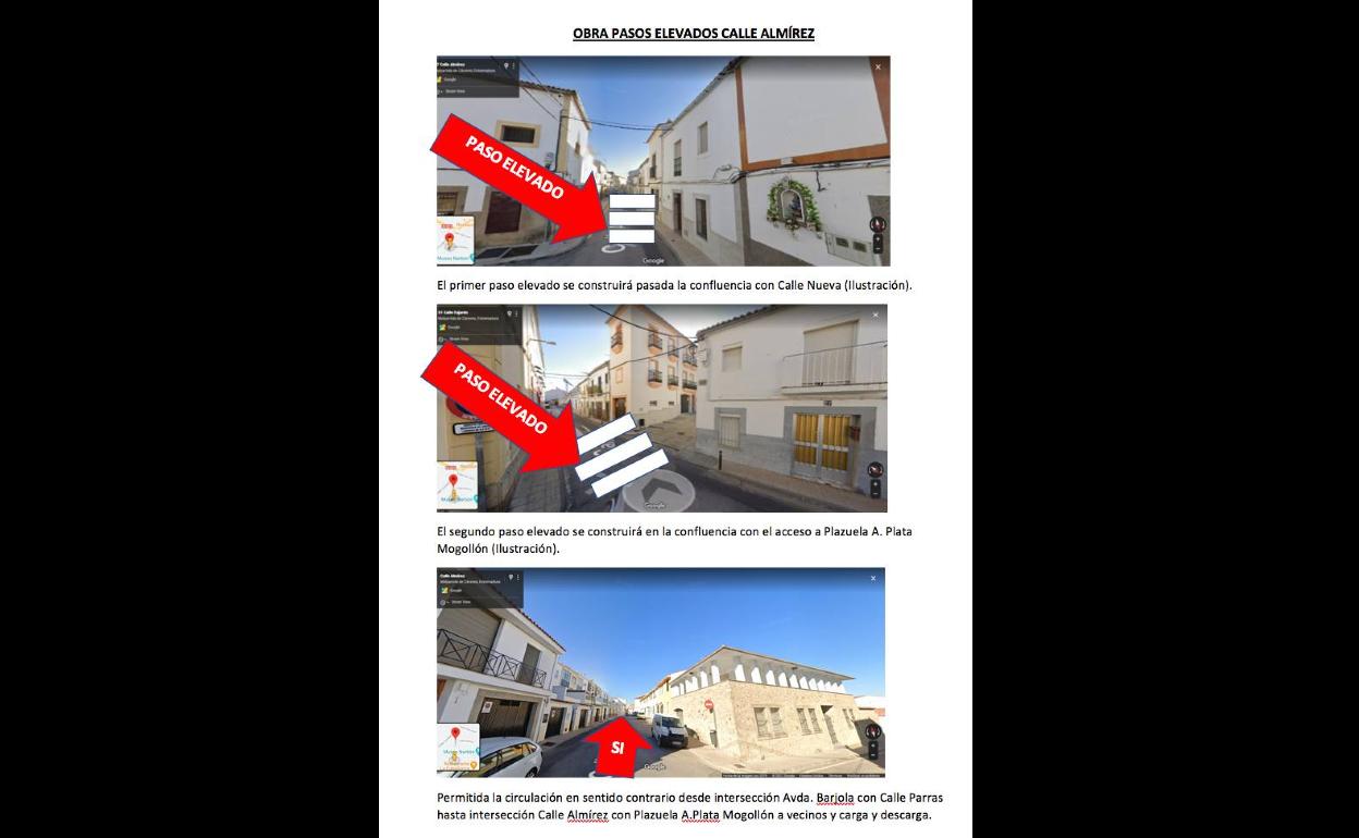 Los trabajos para la realización de los dos pasos peatonales elevados se prolongarán uno o dos días más