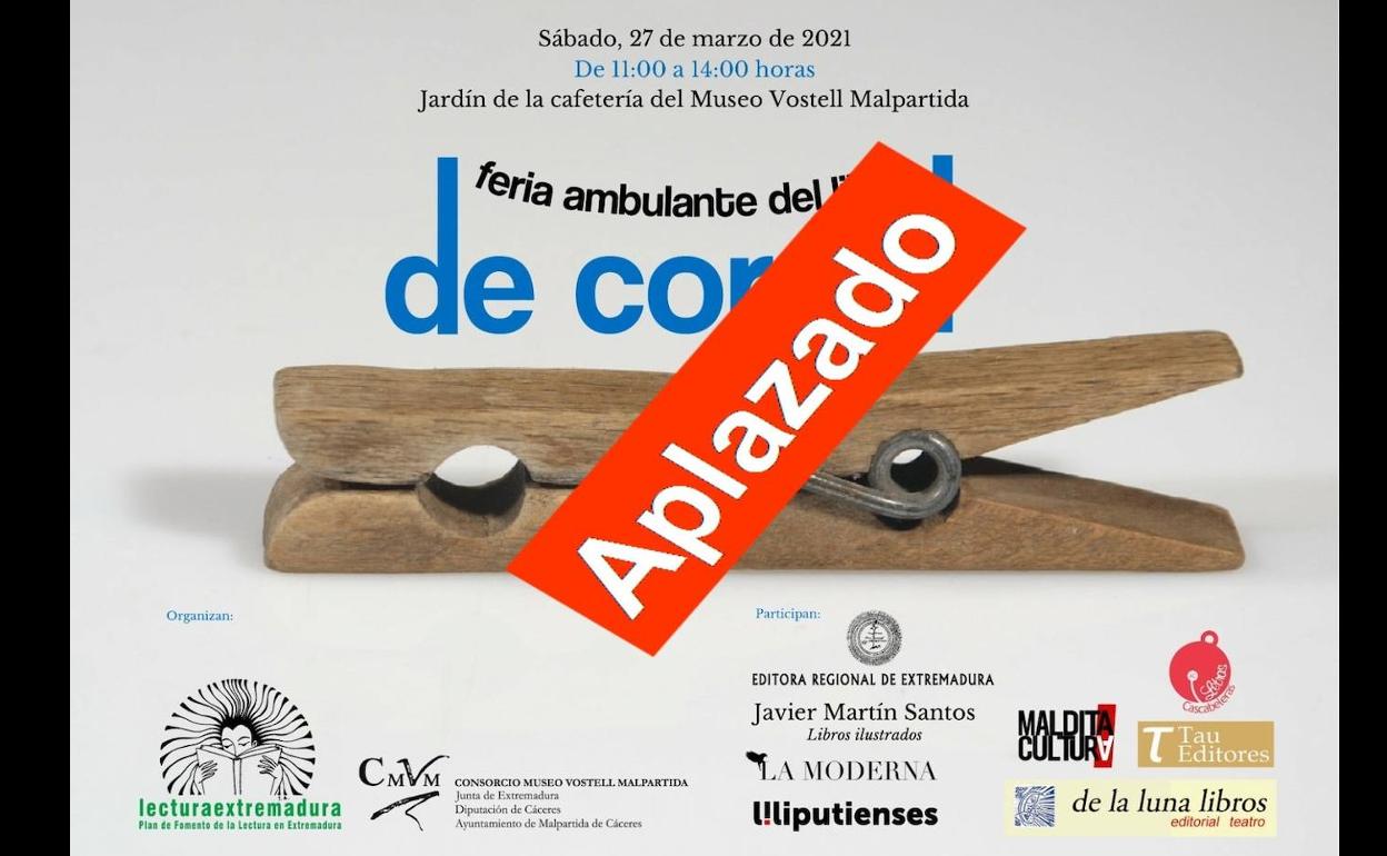 Aplazada la feria ambulante del libro 'De cordel'