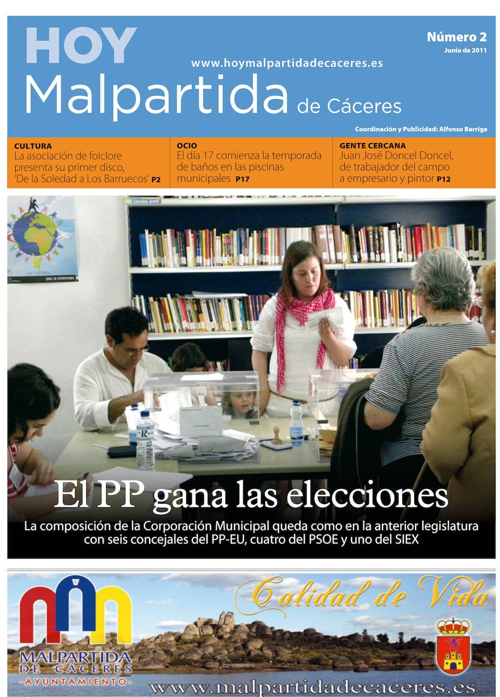 Fotos: Malpartida, portada a portada