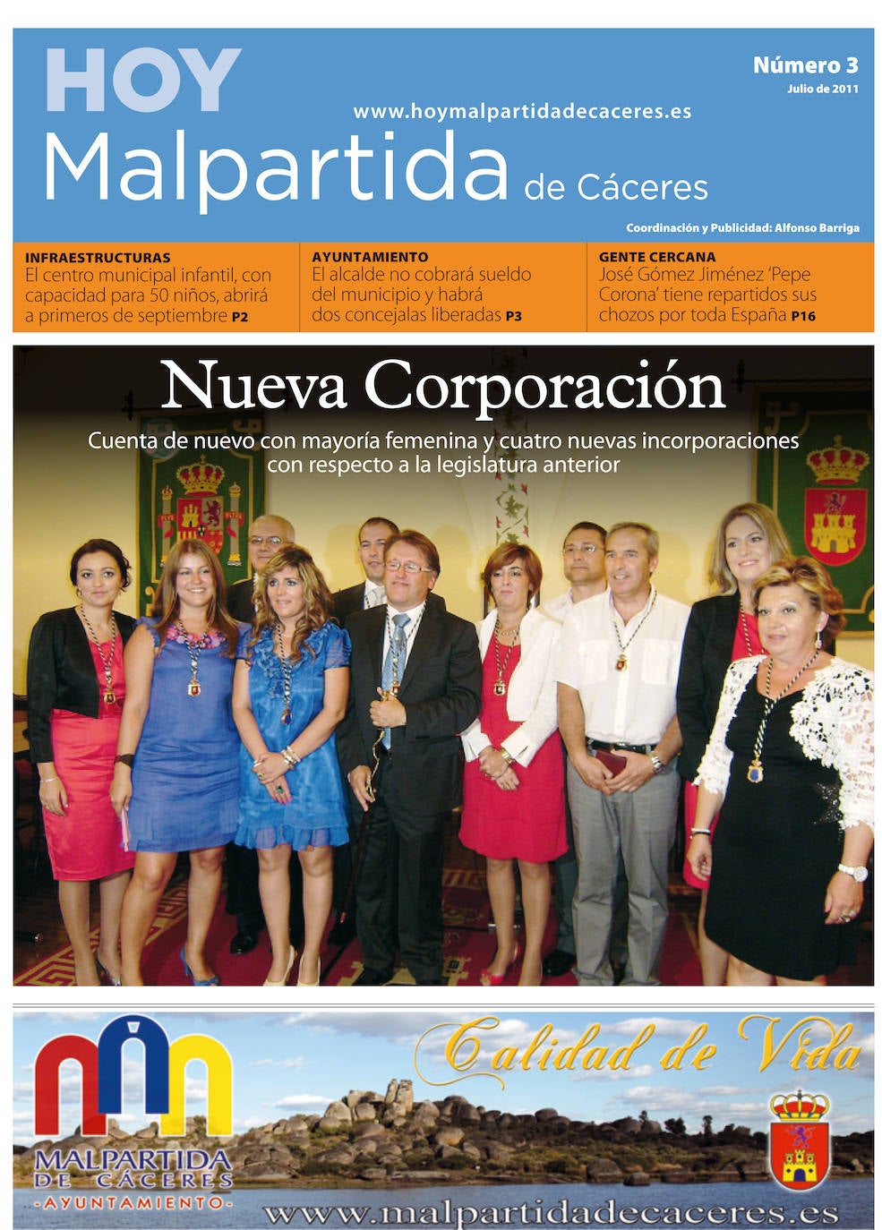 Fotos: Malpartida, portada a portada