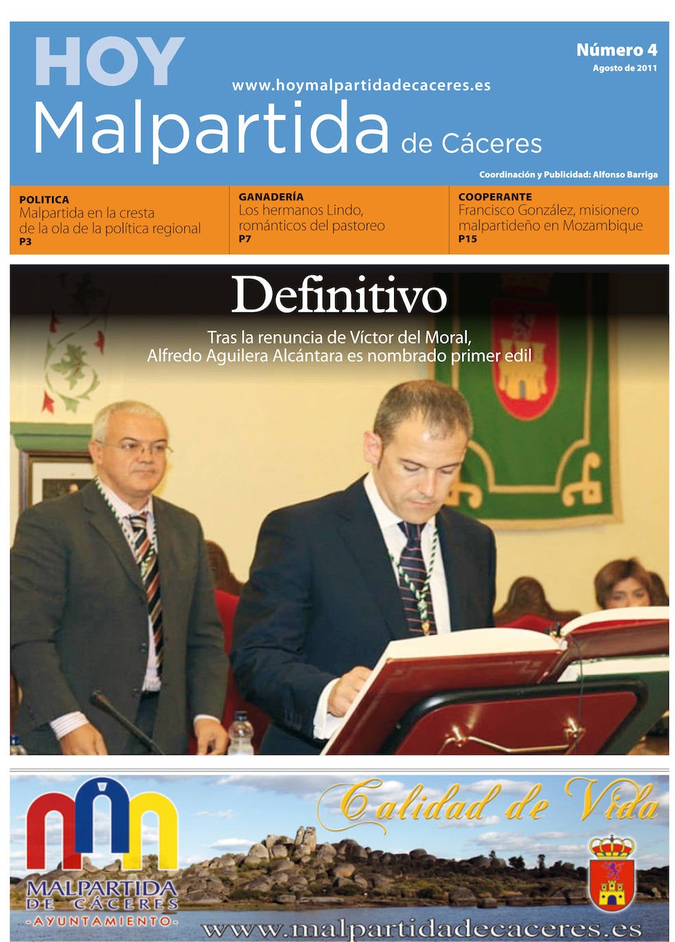 Fotos: Malpartida, portada a portada