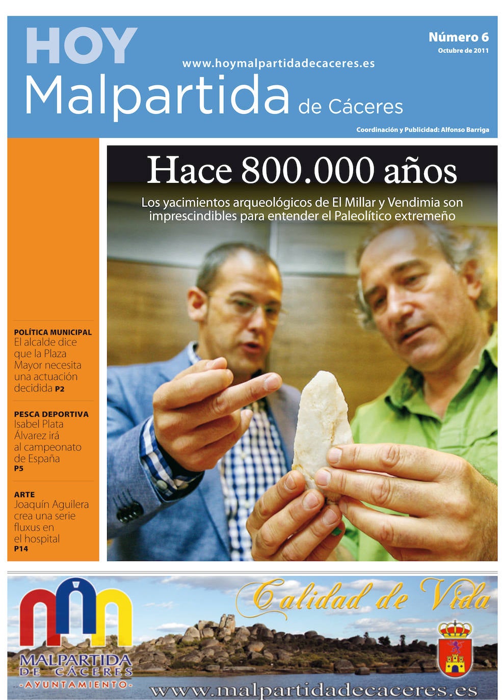 Fotos: Malpartida, portada a portada