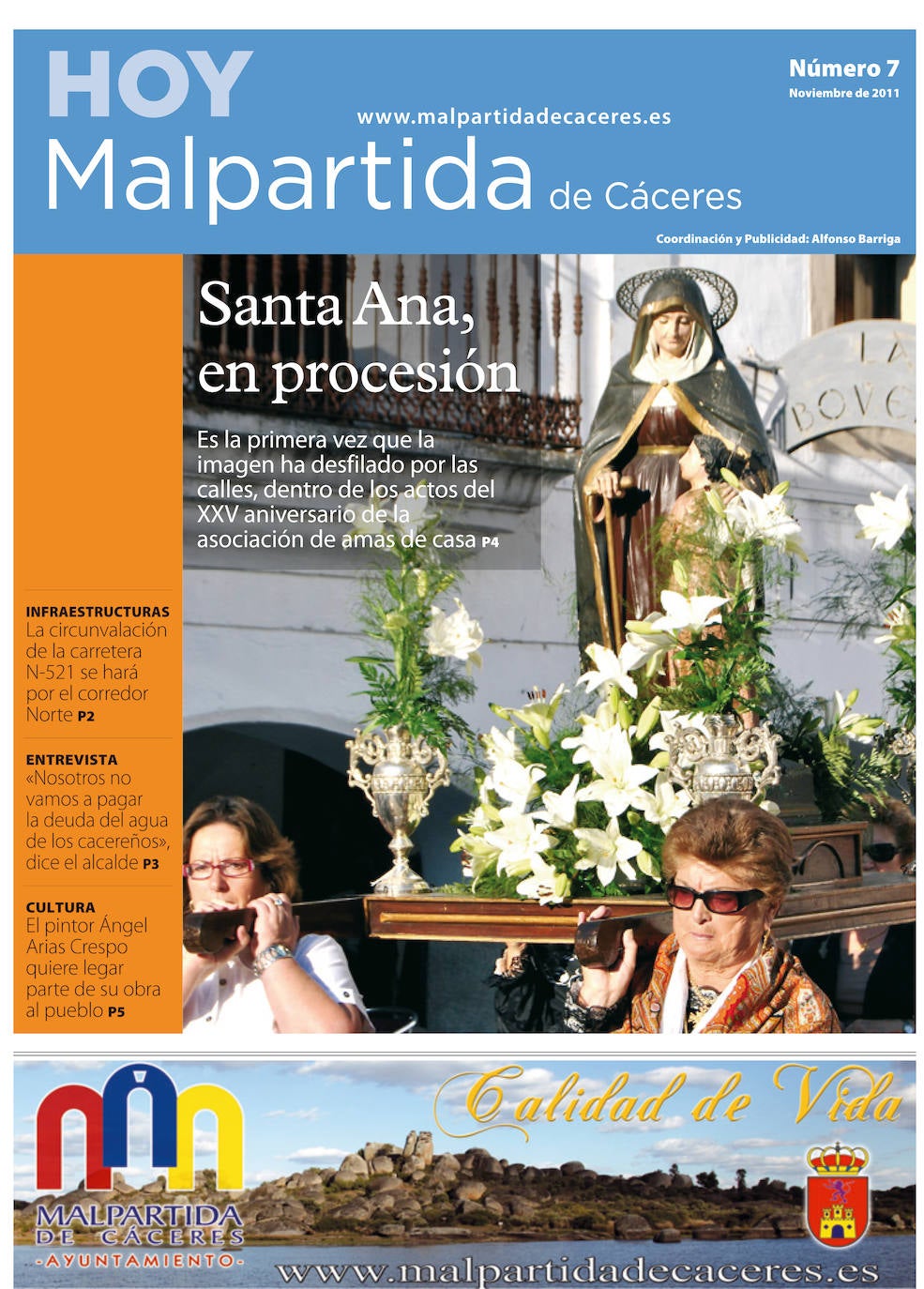 Fotos: Malpartida, portada a portada