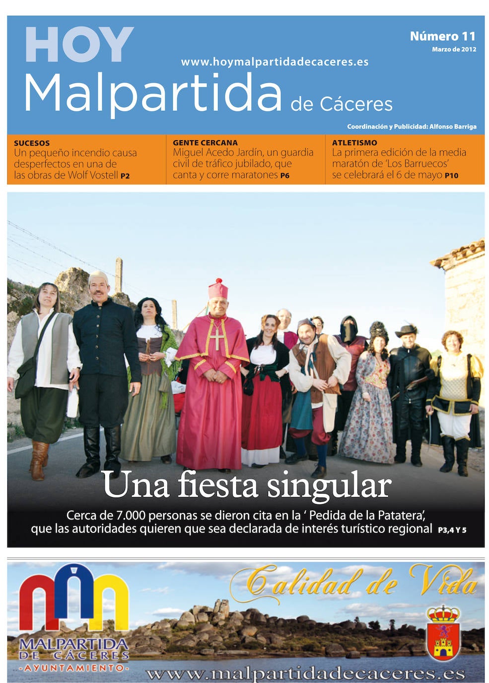 Fotos: Malpartida, portada a portada