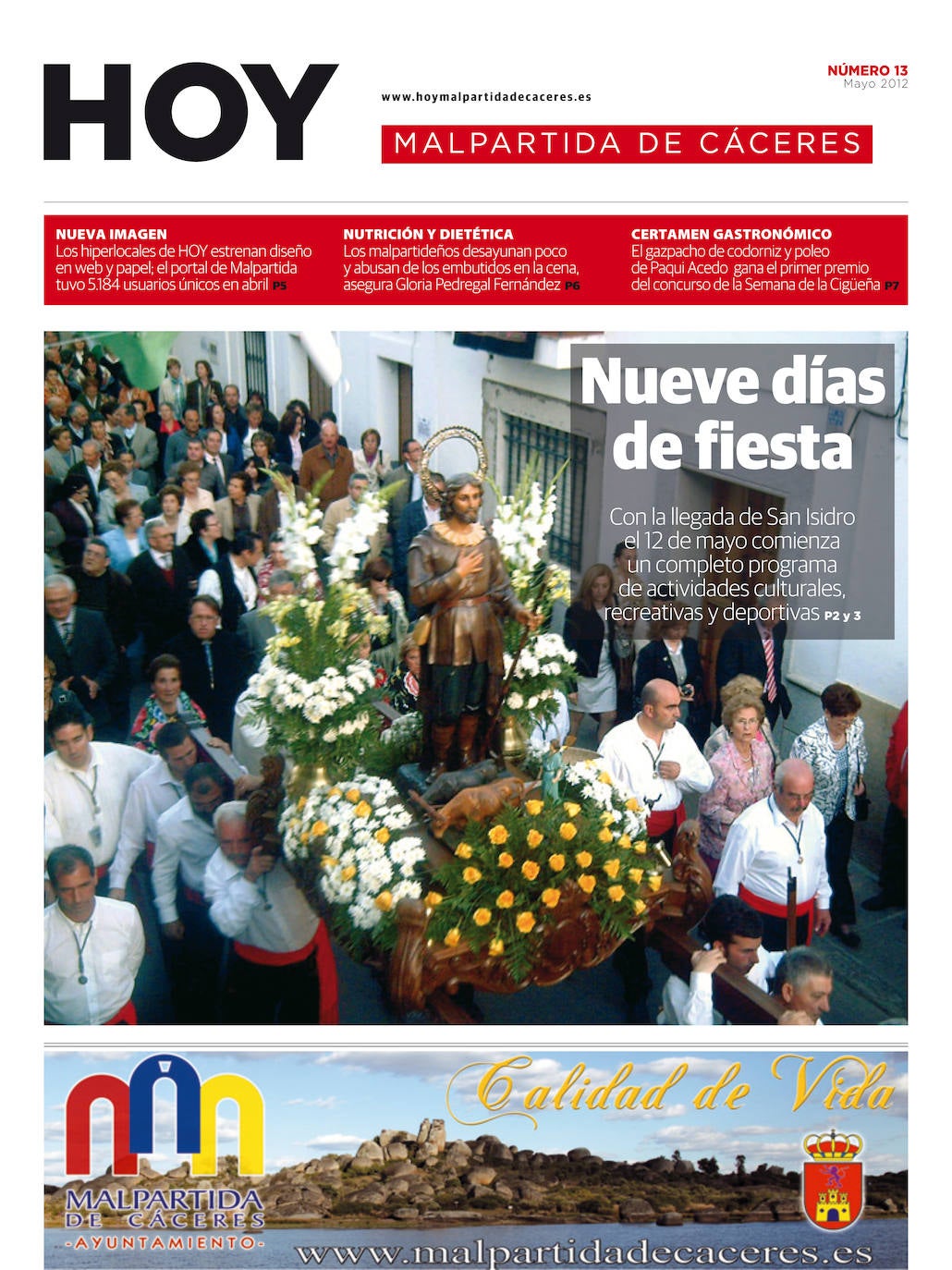 Fotos: Malpartida, portada a portada