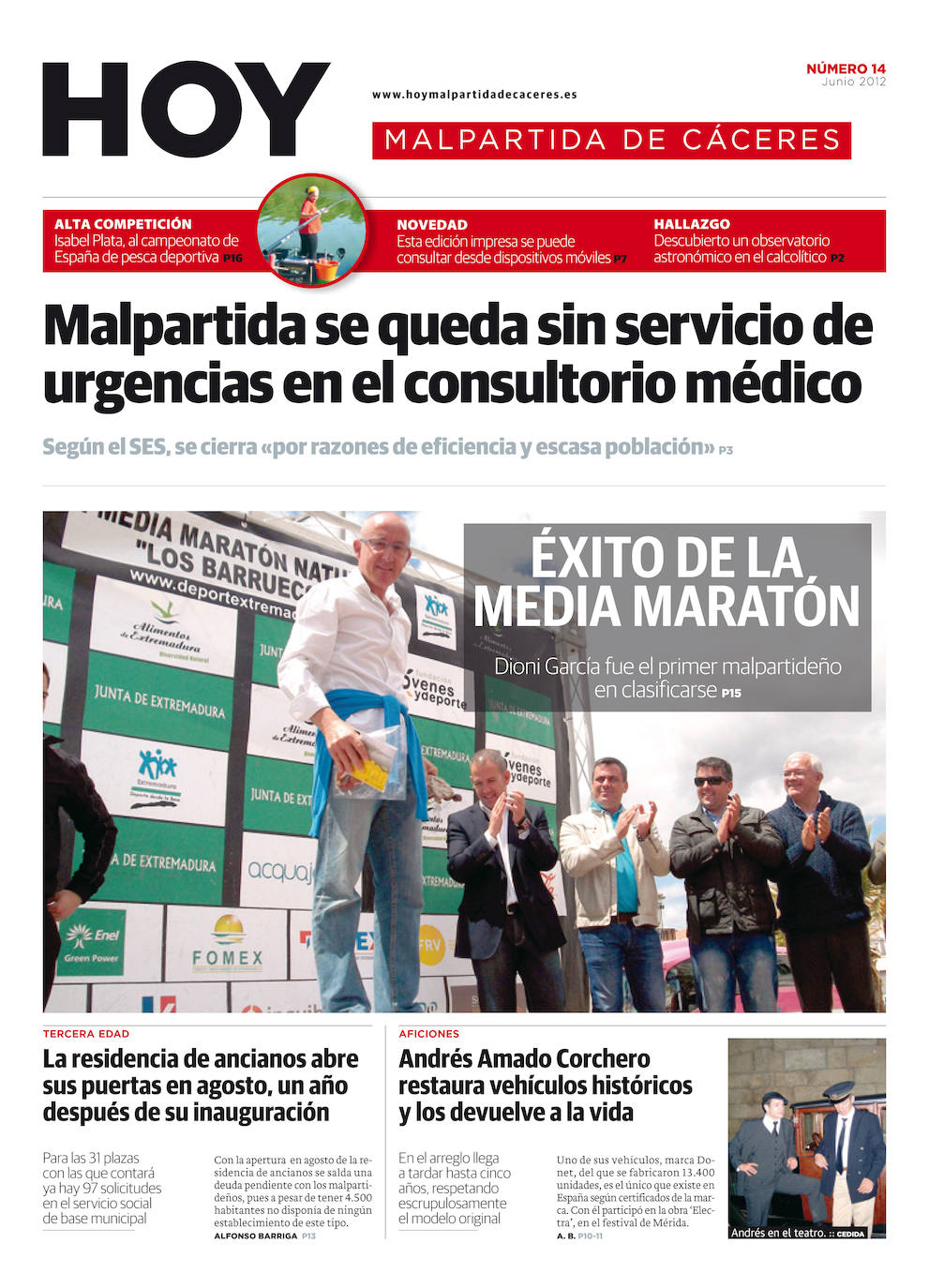 Fotos: Malpartida, portada a portada
