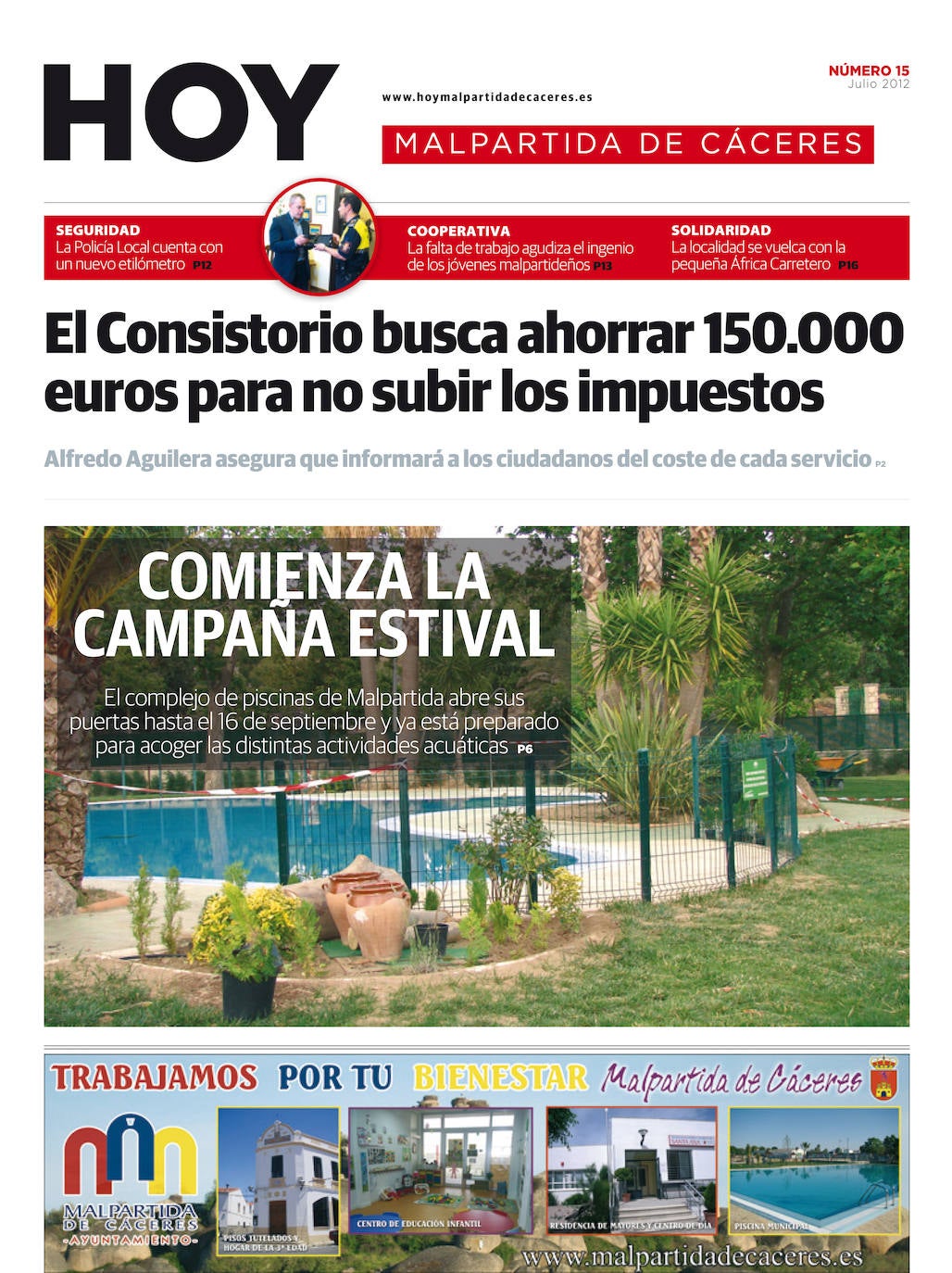 Fotos: Malpartida, portada a portada