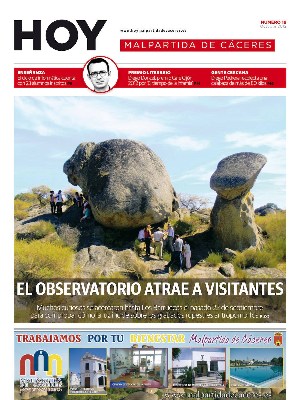Fotos: Malpartida, portada a portada
