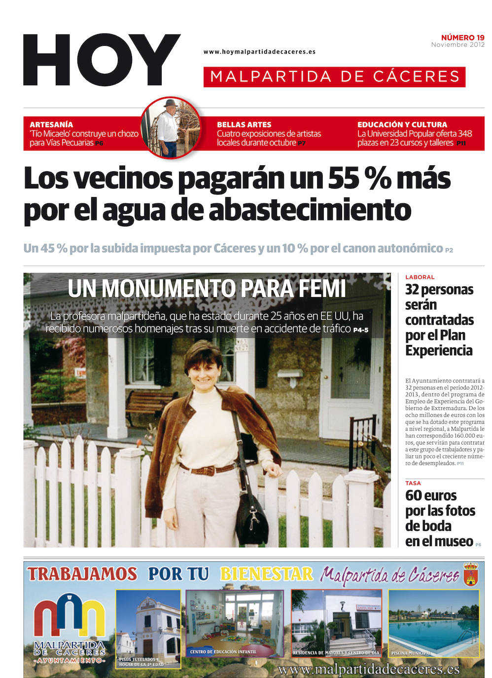Fotos: Malpartida, portada a portada
