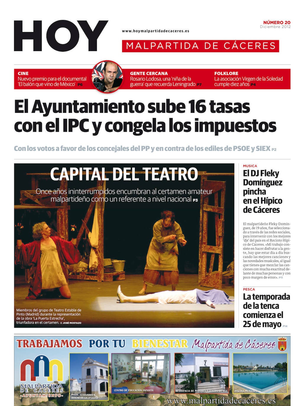Fotos: Malpartida, portada a portada